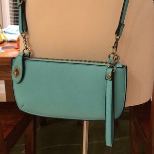 Tiffany Blue Wristlet and Crossbody Bag